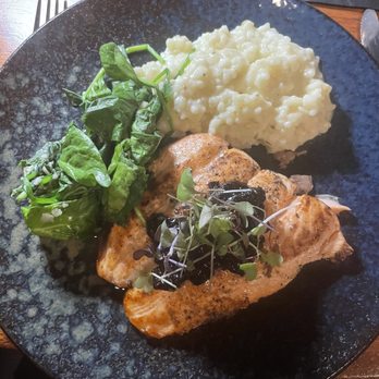 456 Fish - My very dry salmon and grainy risotto - bummer.. - Seafood Near Me - Norfolk, Virginia