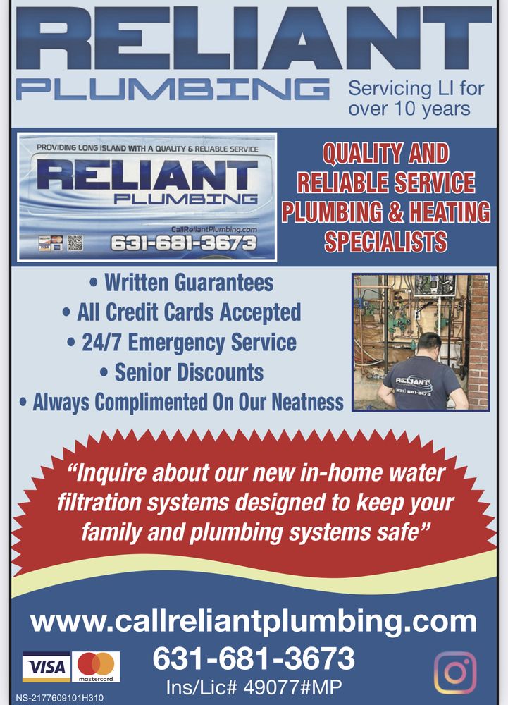 Slide of Reliant Plumbing
