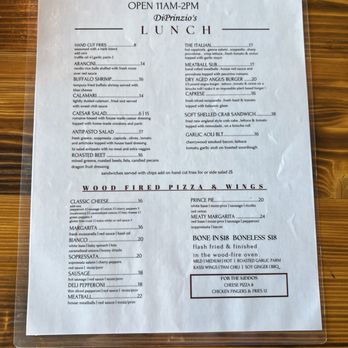 Di Prinzio's Kitchen - Menu - Cocktail Bars Near Me - Clayton, New York Di Prinzio's Kitchen - Menu - Cocktail Bars Near Me - Clayton, New York