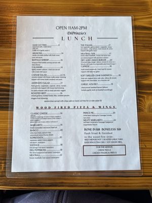 Menu photo 1 Di Prinzio's Kitchen Clayton, NY Menu photo 1 Di Prinzio's Kitchen Clayton, NY