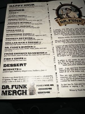 Menu photo 1 Dr. Funk San Jose, CA Menu photo 1 Dr. Funk San Jose, CA