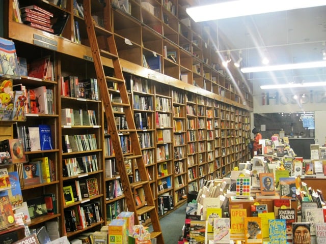 Photo of Shakespeare & Co Booksellers - New York, NY, United States. love that ladder!