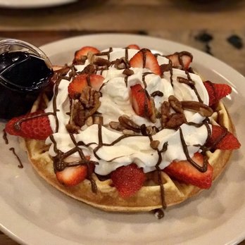 Seven Mile Cafe - Strawberry Nutella Waffle! - Breakfast & Brunch Near Me - Keller, Texas Seven Mile Cafe - Strawberry Nutella Waffle! - Breakfast & Brunch Near Me - Keller, Texas