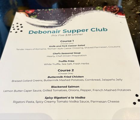 Menu photo 2 Debonair Supper Club Orlando, FL Menu photo 2 Debonair Supper Club Orlando, FL