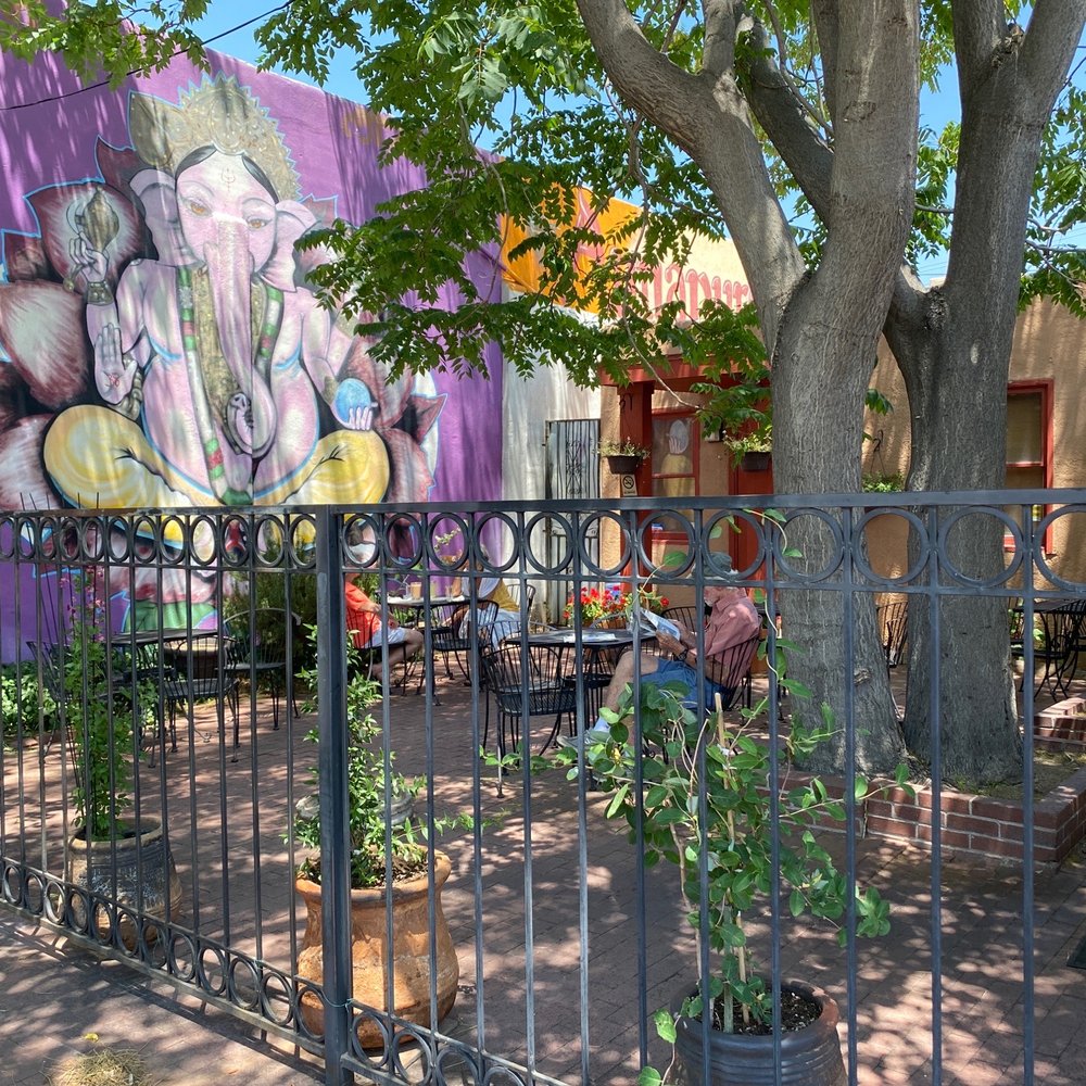 Annapurna's World Vegetarian Cafe - Beautiful outdoor patio for dining. - Vegan Near Me - Albuquerque, New Mexico