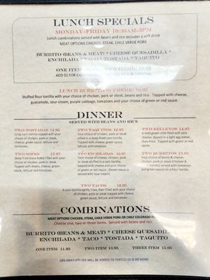 Menu photo 3 Villa's Mexican Grill Livingston, CA
