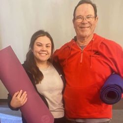 Studio Seven6 Yoga - Me and my grandfather went to the class together!