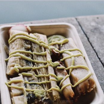 Tacos Sín Karma - two hot dogs in a styrofoam container - Caterers Near Me Tacos Sín Karma - two hot dogs in a styrofoam container - Caterers Near Me