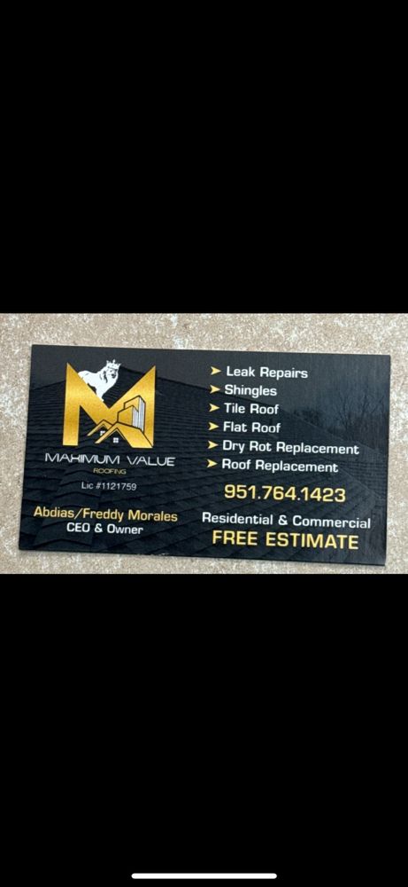 Slide of Maximum Value Roofing