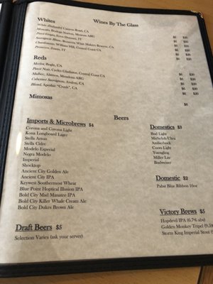 Menu photo 3 Back 40 A1A St. Augustine, FL