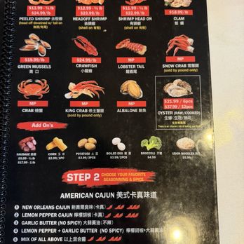 Crab Grabber - Menu - Seafood Near Me - Pasadena, California