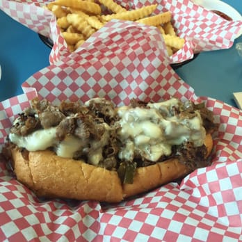 Rick's Cheesesteak Shop - 6 inch cheesesteak (all the way). Onions, mushrooms, sweet and hot peppers, lettuce and tomato. - Cheesesteaks Near Me - Williamsburg, Virginia