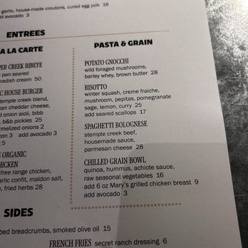 Preserve - Menu w vegan option - Lounges Near Me - Winters, California