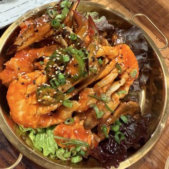 Um Ma - GEJANG (Raw Crab) - my favorite dish for the night - sauce was yummy. $36 - Korean Near Me - San Francisco, California Um Ma - GEJANG (Raw Crab) - my favorite dish for the night - sauce was yummy. $36 - Korean Near Me - San Francisco, California