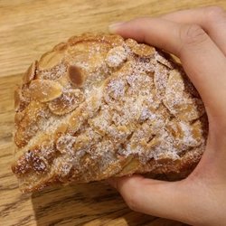 Almond flakes apple turnover