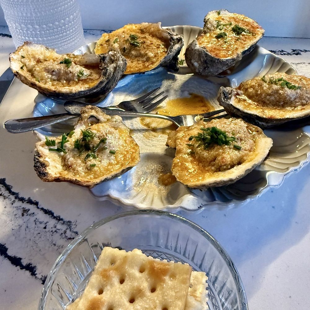 Charred oysters Charred oysters