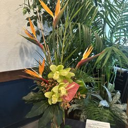 Bagoy's Florist & Home - Hawaiian themed holiday party arrangements