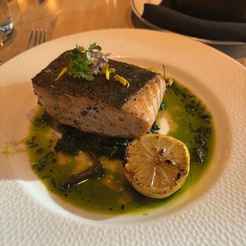 Catch Steak - Salmon over spinach.. - Steakhouses Near Me - Aspen, Colorado Catch Steak - Salmon over spinach.. - Steakhouses Near Me - Aspen, Colorado