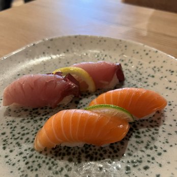 Hello Sunshine - Tuna and salmon nigiri - Bars Near Me - Banff, Alberta Hello Sunshine - Tuna and salmon nigiri - Bars Near Me - Banff, Alberta