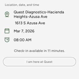 My appointment to check in My appointment to check in