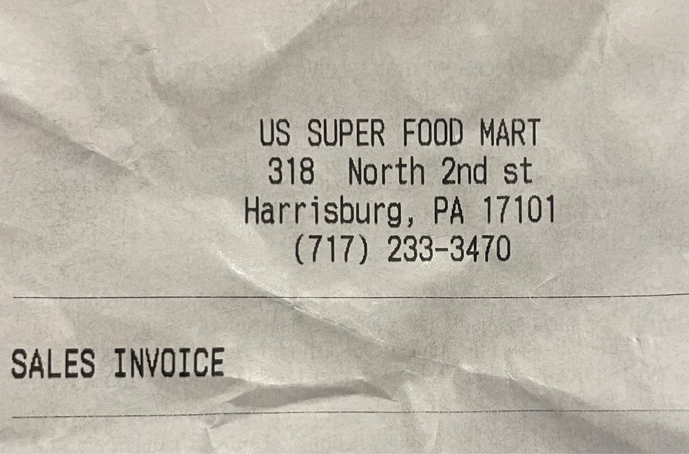 US SUPER FOOD MART Updated June 2024 318 N 2nd St, Harrisburg