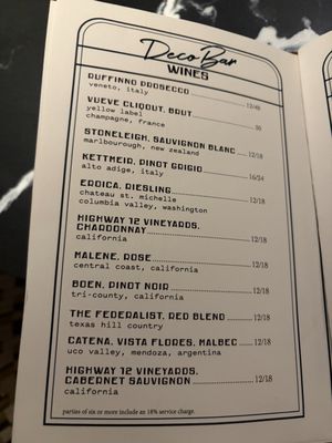 Menu photo 7 Deco Bar San Antonio, TX Menu photo 7 Deco Bar San Antonio, TX