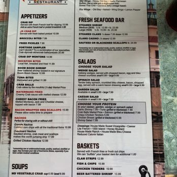 Portside Seafood Restaurant - Menu - Seafood Near Me - Cambridge, Maryland