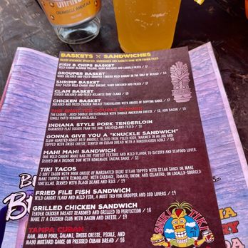 Sniki Tiki - Menu and a beer - Tiki Bars Near Me - Sarasota, Florida Sniki Tiki - Menu and a beer - Tiki Bars Near Me - Sarasota, Florida