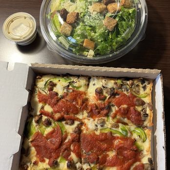 Buddy's Pizza - Novi - Four square and individual salad $24 - Pizza Near Me - Novi, Michigan Buddy's Pizza - Novi - Four square and individual salad $24 - Pizza Near Me - Novi, Michigan