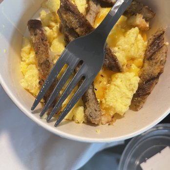 Chick-fil-A - ows a bowl of eggs and toast - Fast Food Near Me - Houston, Texas Chick-fil-A - ows a bowl of eggs and toast - Fast Food Near Me - Houston, Texas