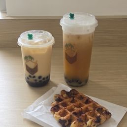 (Left) Royal Jasmine, (right) Jasmine Cococreme, Chocolate Waffle