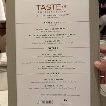 La Fontaine - Prix fixe menu - Breakfast & Brunch Near Me - Las Vegas, Nevada La Fontaine - Prix fixe menu - Breakfast & Brunch Near Me - Las Vegas, Nevada