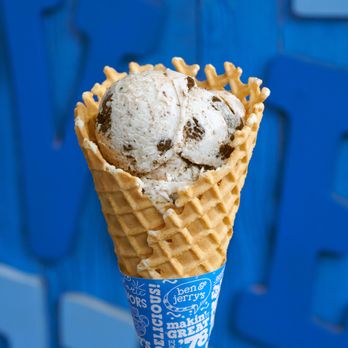 Ben & Jerry’s - A freshly baked waffle cone in a Ben & Jerry's ice cream shop. - Ice Cream & Frozen Yogurt Near Me - Bellevue, Washington Ben & Jerry’s - A freshly baked waffle cone in a Ben & Jerry's ice cream shop. - Ice Cream & Frozen Yogurt Near Me - Bellevue, Washington