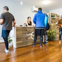 Estuary Yoga Space - Reception : bright and airy to welcome you in. There is always tea, comfy seats, and good conversation to be had :)