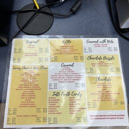 Popcorn Menu Popcorn Menu
