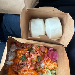 Walnut shrimp and bao Walnut shrimp and bao