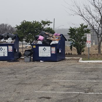 Greentree Village - The dumpsters look like this ALL THE TIME - Campgrounds Near Me - San Antonio, Texas