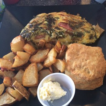 The Blue Hen Cafe - Southern omelette. Definitely worth the wait, but the most impressive thing was their peach butter. - Southern Near Me - Saint Augustine, Florida