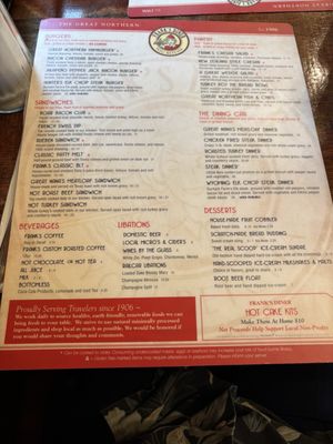 Menu photo 2 Frank's Diner Spokane, WA Menu photo 2 Frank's Diner Spokane, WA