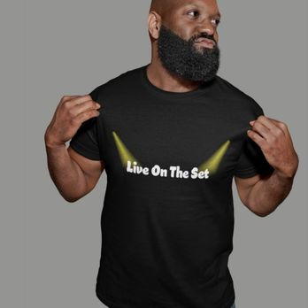 Gray's Active Wear Printing - Live on the Set - Business Client design - Screen Printing/T-Shirt Printing Near Me - Inglewood, California Gray's Active Wear Printing - Live on the Set - Business Client design - Screen Printing/T-Shirt Printing Near Me - Inglewood, California