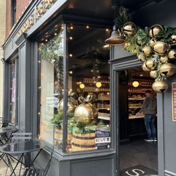 Exterior decorated for the holidays