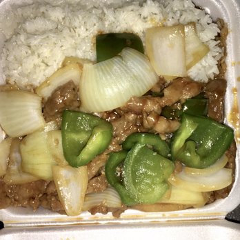 China Taste - Beef pepper steak and onion. Kinda bland and slimey. - Chinese Near Me - Savannah, Georgia