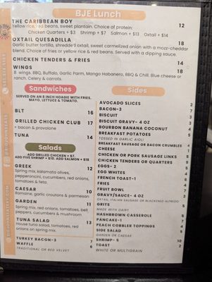 Menu photo 5 Big John's Eatery West Palm Beach, FL