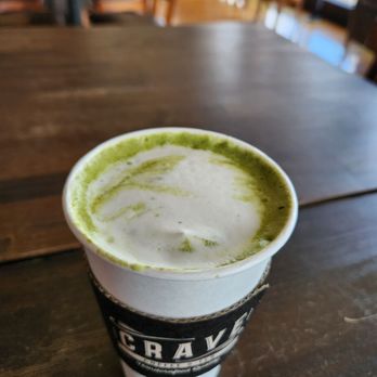 Crave Coffee & Tea - Matcha Green Tea Latte- Hot - Coffee & Tea Near Me - Temecula, California Crave Coffee & Tea - Matcha Green Tea Latte- Hot - Coffee & Tea Near Me - Temecula, California