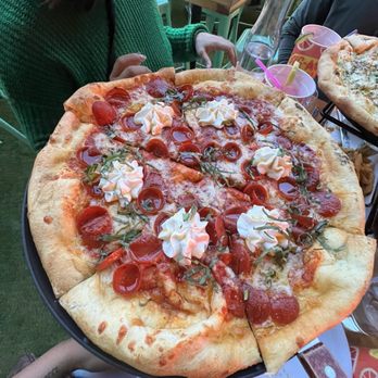 Happy Camper - Pepperoni & Ricotta Pizza - Pizza Near Me - Las Vegas, Nevada Happy Camper - Pepperoni & Ricotta Pizza - Pizza Near Me - Las Vegas, Nevada