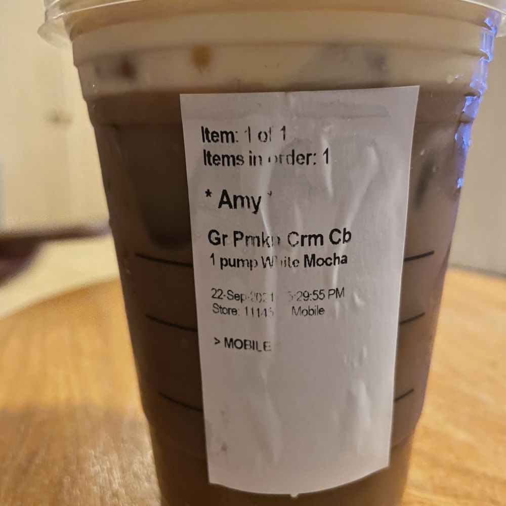 Starbucks - Grande Pumpkin cold brew - Coffee & Tea Near Me - Owasso, Oklahoma Starbucks - Grande Pumpkin cold brew - Coffee & Tea Near Me - Owasso, Oklahoma