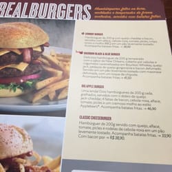 Applebee's Grill + Bar - Cardápio de hambúrgueres