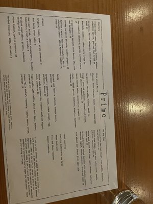 Menu photo 1 Primo Grill Tacoma, WA