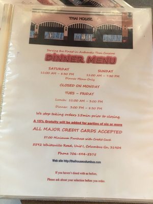 Menu photo 2 Thai House Columbus, GA