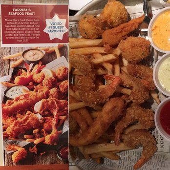 Bubba Gump Shrimp - The fish was a little disappointing in Forrest's Seafood Feast. - Seafood Near Me - Orlando, Florida